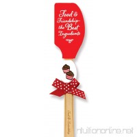 Brownlow Gifts Buddies Silicone Spatulas Food and Friendship (Set of 2) - B01CNLO67G